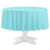 Unbranded Round Disposable Plastic Table Cover Waterproof Party Tableware Event