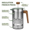 French Press Coffee Maker, 34oz Stainless Steel Green Coffee Press