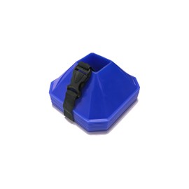 Pro Square Training Cones Options - (Set of 10) - APEX PRO Sports - Training Cones with Carry Strap for Training, Soccer, Football, Basketball,Kids and Other Sports and Games (Blue)