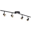 Pro Track 4-Light Heads LED Ceiling Track Light Fixture Kit