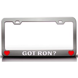 Custom Brother - GOT Ron? Male Name Metal Car SUV Truck License Plate Frame Style Ch w23