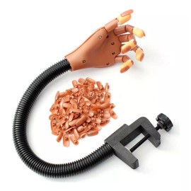 Hand Trainer Mano Práctica Aplicación De Uñas Profesional Con 100 Tips