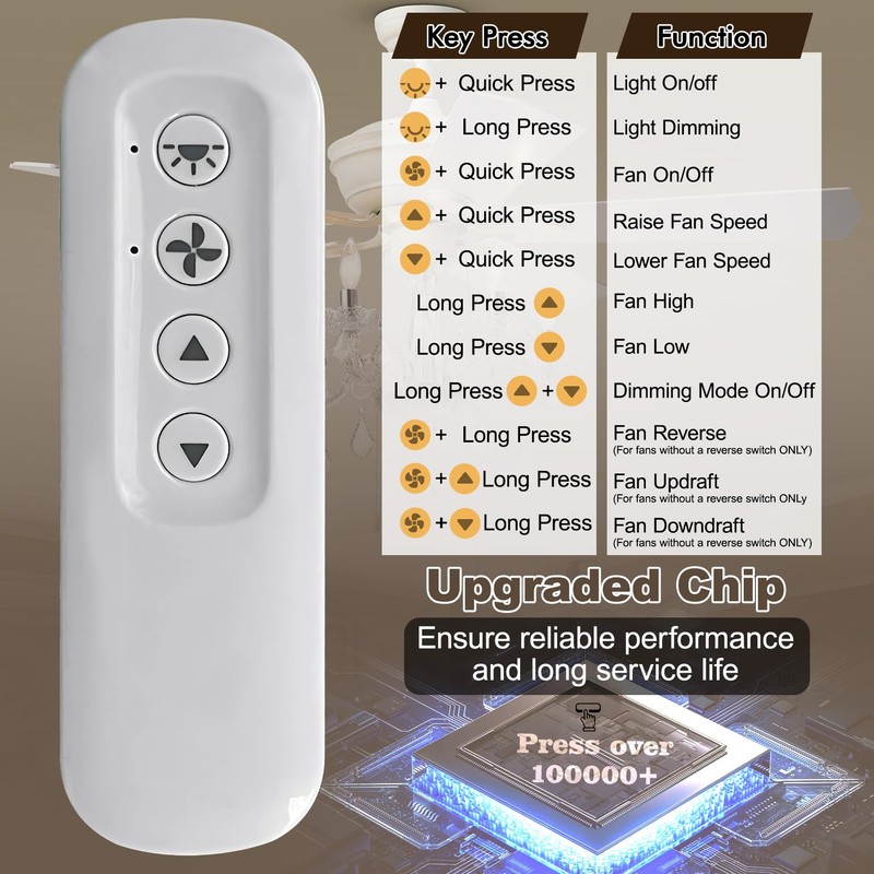 99813 for Hunter Fan Remote Replacement Only Fit for 434MHz