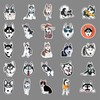 Husky Animal Sticker Set 50 Pieces Cute Decoration for Car