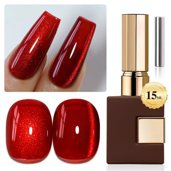 0.5 OZ Cat Eye Gel Polish with Magnet 15ML Holographic