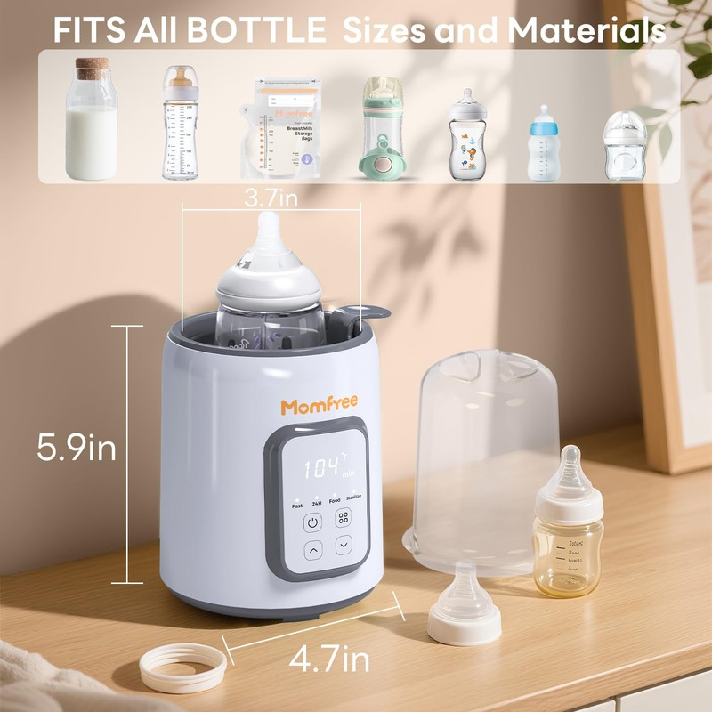 Bottle Warmer,8-in-1 Fast Baby Bottle Warmer for Breastmilk and Formula,Milk