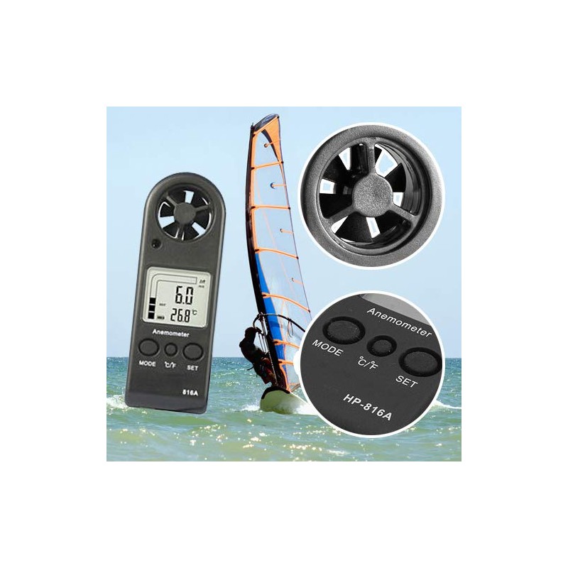 Wind speed measuring device anemometer sailing windsurfing WM1