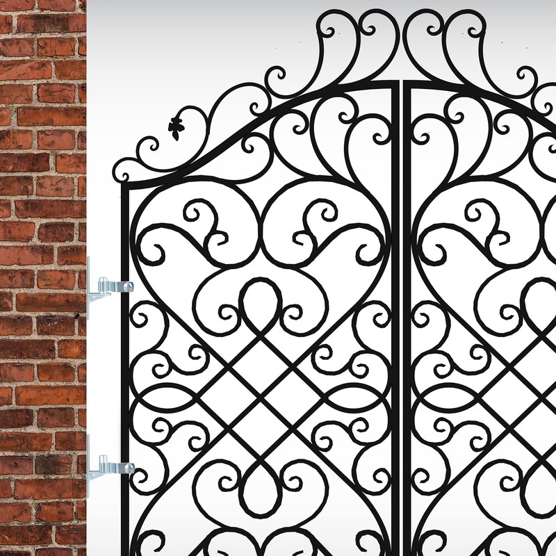 Dunzy 4 Pcs Heavy Duty Wall Mount Gate Hinge Pipe