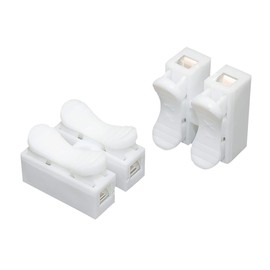 Ulable 30pcs White No Solding Welding Quick Cable Wire Connector No Screw Terminal Spring Clamp (2 bit)