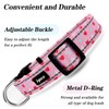 Jynco Reflective Dog Collar for Medium Dogs, Pink & Red