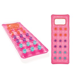 Bestway Fashion Lounge Solar Air Mattress with Viewing Window (Pack of 2, Pink)