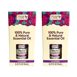 Personal Care Pure Lavender Essential Oil, 0.27 Fl Oz (2 Count) – 100% Natural for Relaxation and Massge