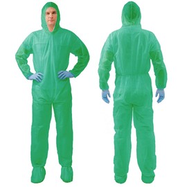 Hazmat Suits,10 Colors Options Disposable Protective Coveralls, Paint Suit with Elastic Wrists Ankles and Hood