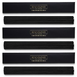 Benevolence LA Reed Diffuser Sticks - 3 Pack of 7 Natural Rattan Sticks per Pouch – Home Fragrance Refill, Eco-Friendly Reed Replacement for Essential Oil Diffusers