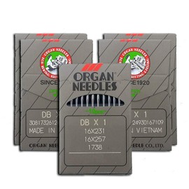 50 Organ Industrial Single Needle LOCKSTITCH Round Shank Needles (Ball Point) DBX1 16X257 16X231 16X95 1738 Multiple Sizes! (Metric 80/12)