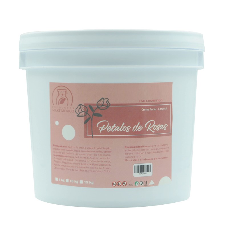 Crema Hidratante De Rosas Productos Mart Mexico 4 Kilos