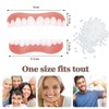 4 Pairs Dentures Cosmetic Smile Dentures Instant Scettar Plating Teeth