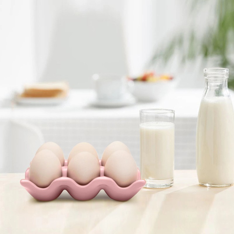Ceramic Egg Tray 12 + 6 Cups Egg Holder Container