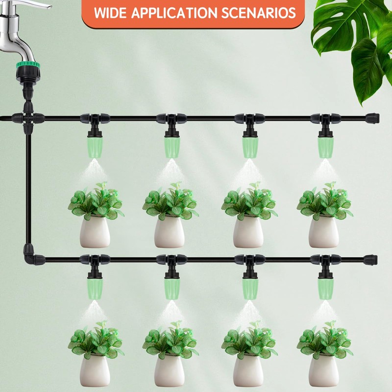 iBamso Pack of 50 Automatic Drip Irrigation Set Garden Watering