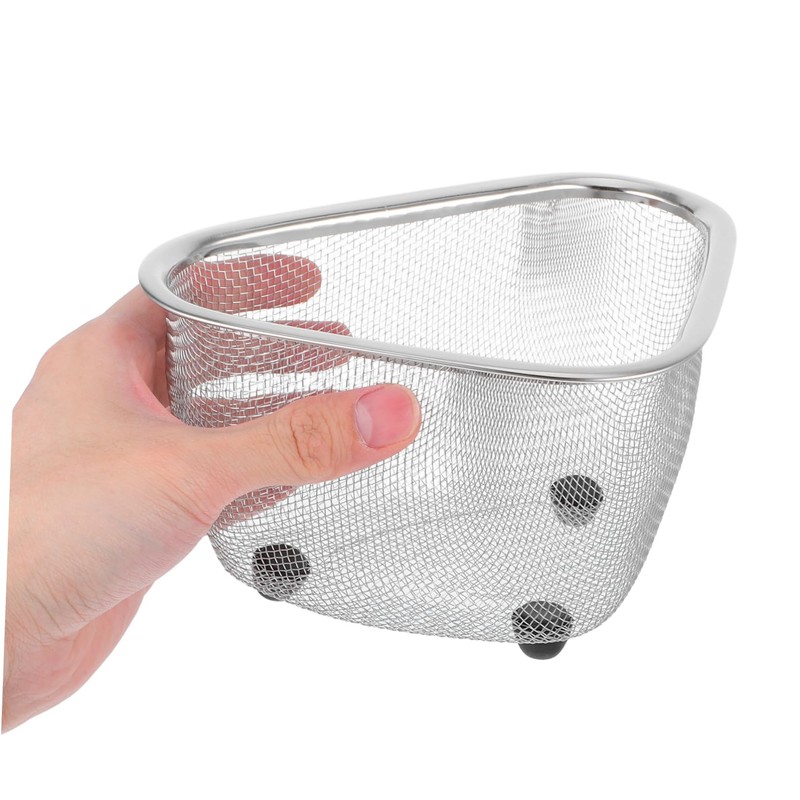 Gatuida 1Pc Sink Drainer Basket Lightweight Corner Mesh Storage for