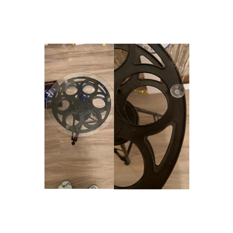 bnafes 18mm/0.7" Furniture Desk Glass Transparent Anti-Collision Suction Cups Sucker