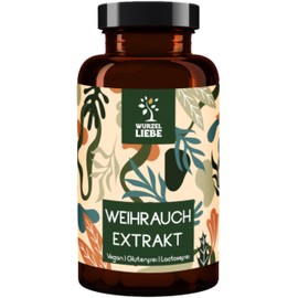 Frankincense Capsules - High Dose with 500 mg Boswellic Acids (85%) per Capsule - Free from Additives - Vegan - 120 Capsules for 4 Months - Wurzelliebe