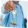 Beatifufu Camper Keychain Stylish Metal Keyring Pendant for Rv Unique