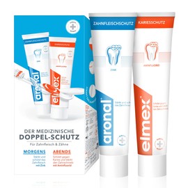 aronal And elmex Double Protection Toothpaste, 1 x Double Pack ,1 x 150 ml