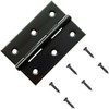 AxleCore 12 Pack 3 inch Black Door Hinges, Black Hinges