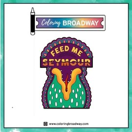 Musical Little Shop of Horrors Acrylic PIN | 1 Individual ACRYLIC PIN by Coloring Broadway | Inspired by Feed Me Seymour - Laser Cut - High Definition (1.5" x 1.15")
