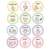 Well tile 24 Pack Boho Classroom Hand Signals Posters Classroom