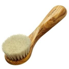Hydrea London Olive Wood Exfoliating Facial Brush with Pure Mane Bristle WOF1GH