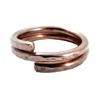 ELAMENTS DESIGN Copper Ring Stackable Two Loop Midi Ring Size
