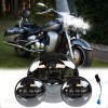 RIDROID 7" Inch LED Headlight +4.5" Passing Lights For Yamaha