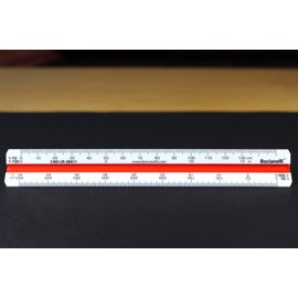 Bocianelli Scale Ruler 15 cm Plastic Triangular Scale Ruler 1:10 1:20 1:25 1:30 1:40 1:50 1:100 1:200 1:250 1:300 1:400 1:500 Ruler 15 cm for Architect and engineer