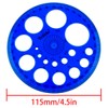 Haidong 360°circular protractor Full round template plastic protractor Blue Circular