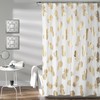 Lush Decor Pineapple Toss Shower Curtain, 72" x 72", Gold