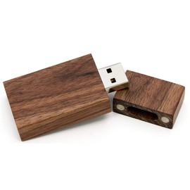 EASTBULL 4GB Wood Flash Drives 5 Pack Wooden USB Drives High-Speed USB 2.0 Thumb Drives Memory Stick for Storaging Files