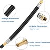 KEWAYO 2 Pieces Flexible Rubber Tire Valve Adapter Extension with