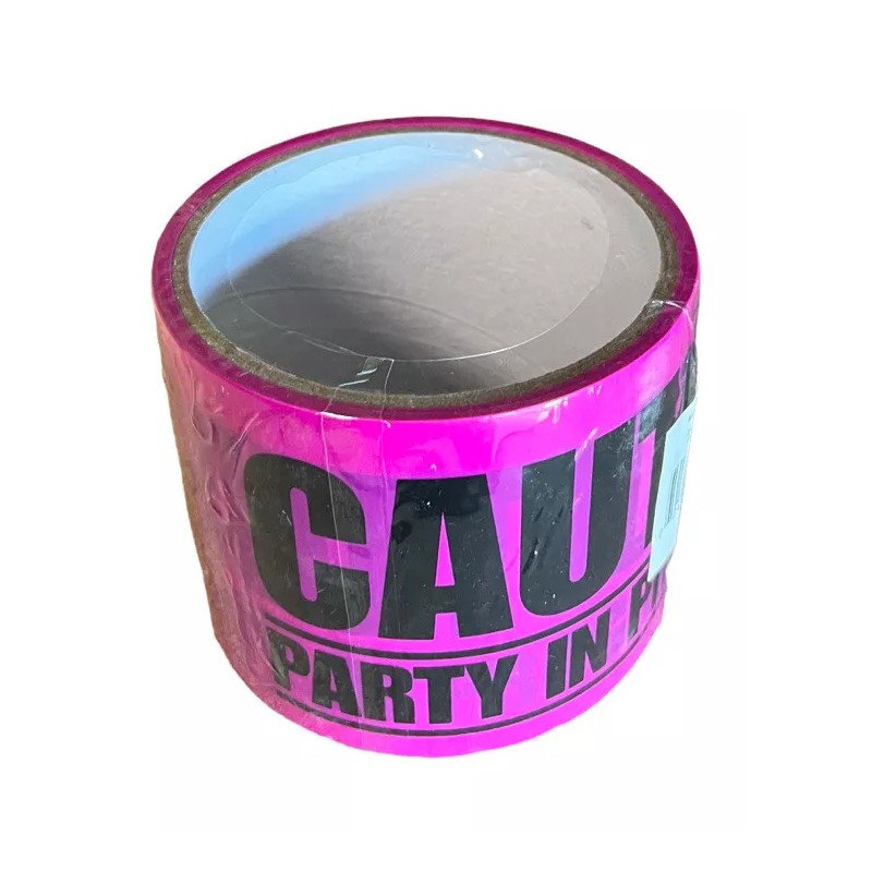 Island Dogs Birthday 3" Party in Progress Warning Caution Tape