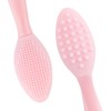 Lip Scrub Brush,Double-Sided Silicone Exfoliating Lip Brush Tool for Smoother