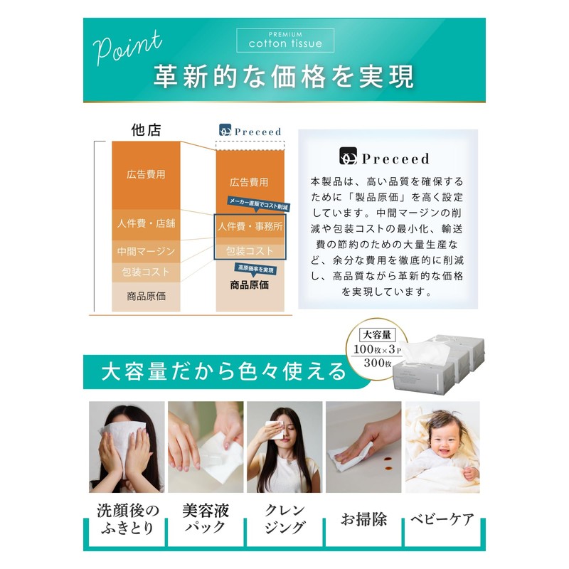 Cleansing Towel, 100% Cotton, Supervised by Worldwide Beauty Professionals, Extra