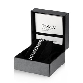 TOMA 17F (Silver) Magnetic Germanic Bracelet, Warranty Card Included, stainless-steel