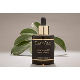Aceite de Argán 100% Puro Marie d'Argan, Natural, Orgánico y Vegano, Estimula Crecimiento de Pestañas y Barba, Repara Puntas Abiertas y Uñas Quebradizas