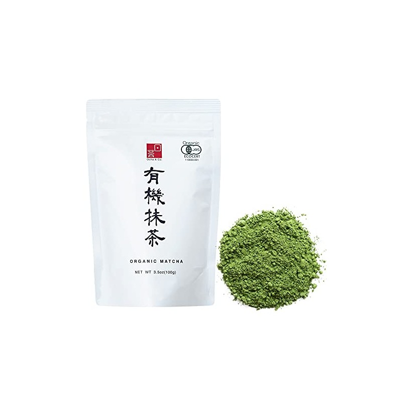 Shizuoka Organic Matcha - Ceremonial Grade Green Tea Powder, 100g