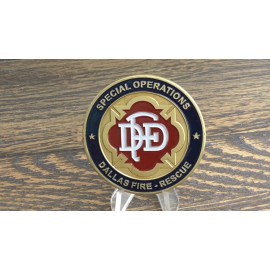Dallas Fire Department Special Operations K9 SAR HAZMAT ARFF FDD Challenge Coin