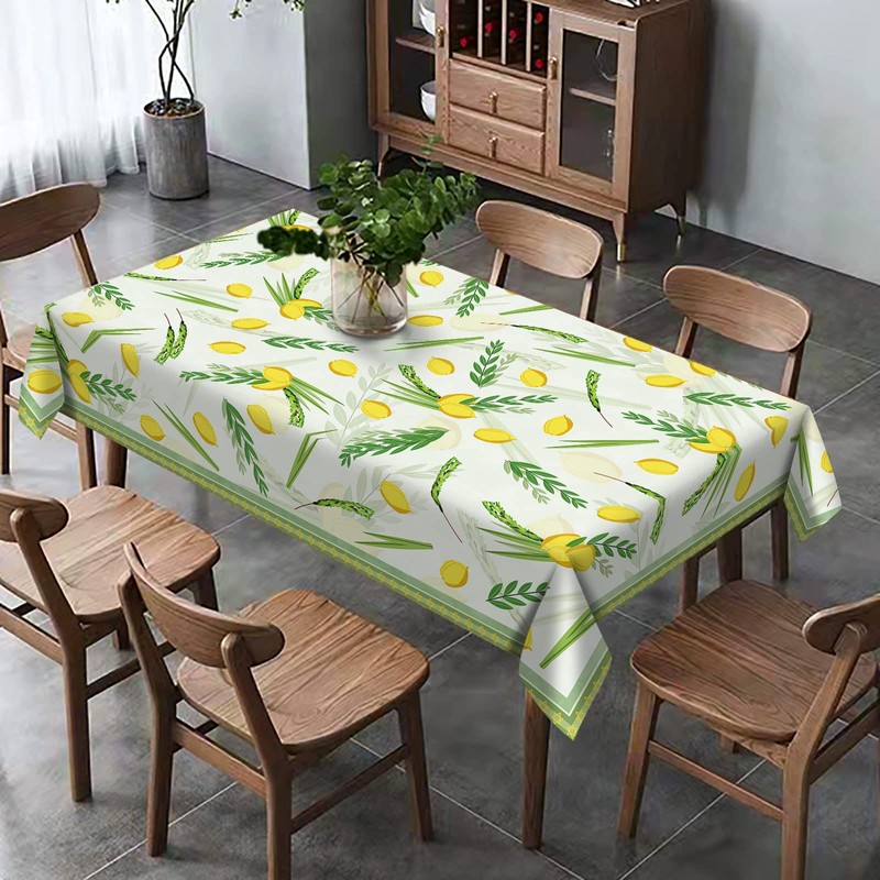 Hafangry Sukkah Tablecloth Jewish Sukkot Holiday Decoration Etrog Lulav Supply