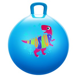 U&C Planet Space Hopper 18 Inches Hopper Ball with Pump for Kids Age 3-8 Summer Garden Games Inflatable Space Hoppers Jump Ball Indoor and Outdoor