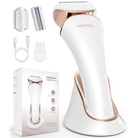 PRITECH Electric Shaver for Women - Cordless Razor for Women Portable Lady Shaver for Legs, Arm, Underarms, Bikini, USB Rechargeable, Wet & Dry Waterproof Bikini Trimmer for Woman, Gold