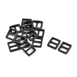 sourcing map Plastic Schoolbag Webbing Adjustable Fastener Buckle 10mm Strap Width 15pcs